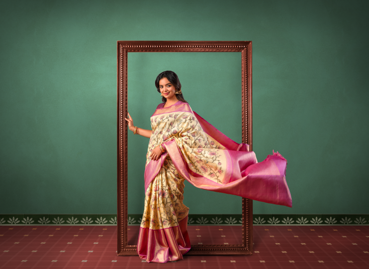 The craftsmanship behind chitram sarees