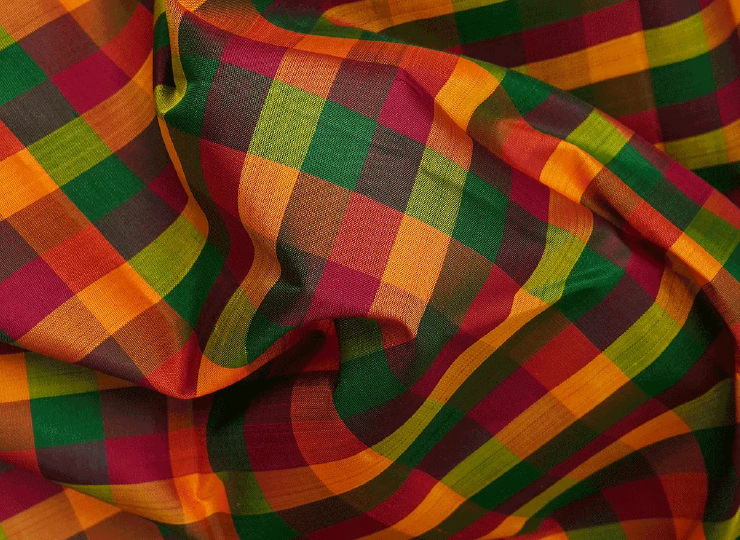 A retro resurgence with Kanchipuram silk