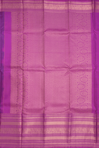 Zari Striped With Buttas Dual Tone Kanchipuram Silk Saree