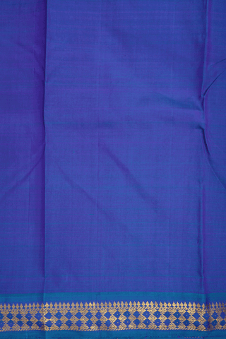 Zari Border Plain Regal Purple Kanchipuram Silk Saree