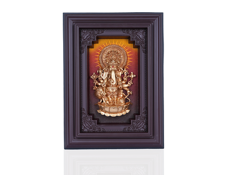 Large Size Sri Shubha Drishti Ganapathy Wall Hanging For Home Decor