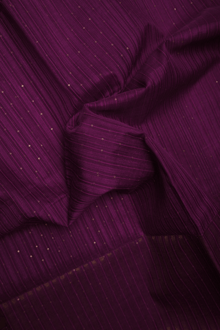 Allover Chamki Work Berry Purple Linen Saree