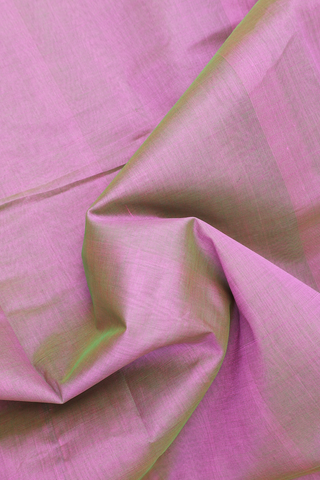 Traditional Silk Cotton Saree In Pink With Zari Border