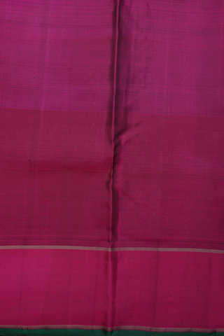 Zari Stripes Design Grey And Brown Kanchipuram Silk Saree