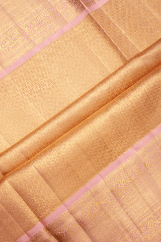 Floral Zari Design Purple Tissue Kanchipuram Silk Saree