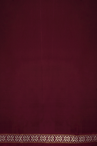 Malli Moggu Zari Buttas Maroon Kanchipuram Silk Saree