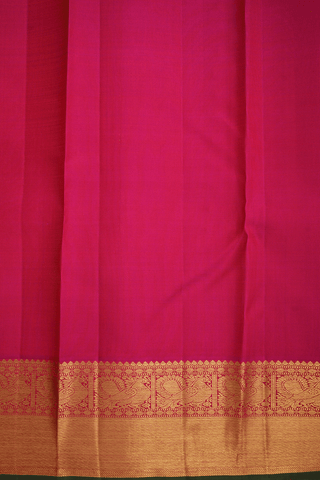 Checks With Buttas Magenta Kanchipuram Silk Saree