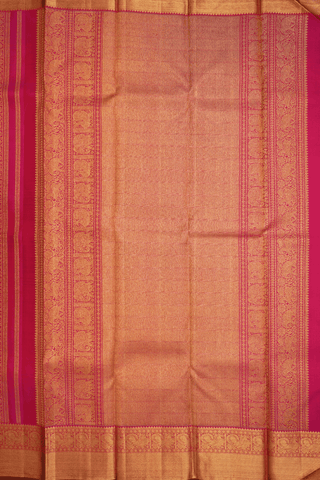 Checks With Buttas Magenta Kanchipuram Silk Saree