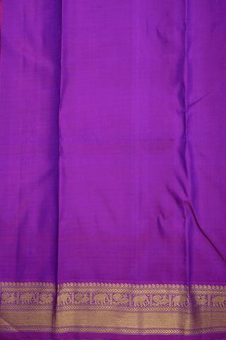 Floral Diamond Buttis Regal Purple Kanchipuram Silk Saree