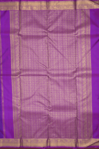 Floral Diamond Buttis Regal Purple Kanchipuram Silk Saree