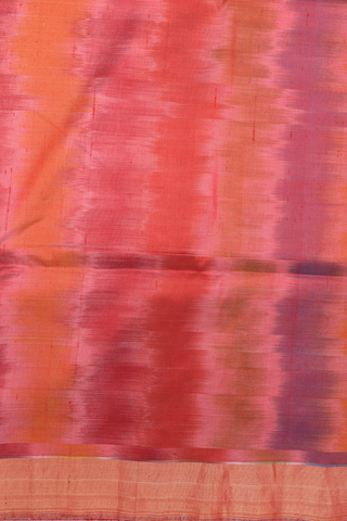 Bavanchi Border Plain Pink Raw Silk Saree