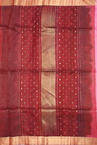 Bavanchi Border Plain Pink Raw Silk Saree