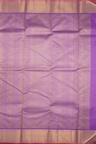 Stripes With Buttas Lotus Pink Kanchipuram Silk Saree