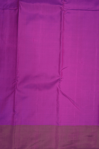 Plain Purple Rose Kanchipuram Silk Saree