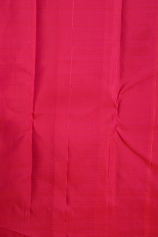 Mandala Zari Design Rani Pink Kanchipuram Silk Saree