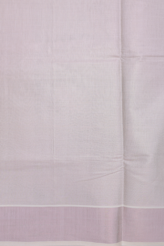 Kerala Cotton Saree In Pale Pink With Krishnar Border