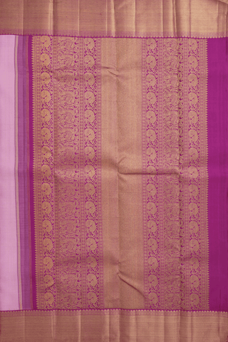 Zari Checked Design Light Pink Kanchipuram Silk Saree