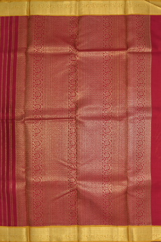 Threadwork Motifs Emerald Green Kanchipuram Silk Saree