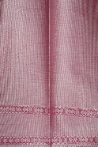 Allover Threadwork Design Rani Pink Kota Cotton Saree