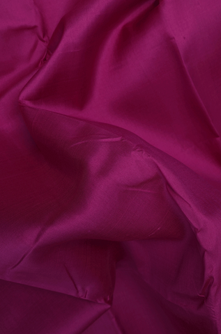 Zari Border Plain Dark Magenta Kanchipuram Silk Saree