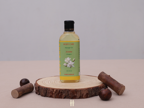 Rose Petals And Jasmine Flavour Set Of 2 Body Massage Oil