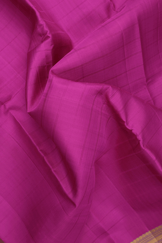 Kanchipuram Silk Saree In Purple With Self Stripes Design