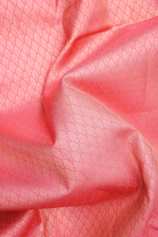 Zari Border In Brocade Tulip Pink Kanchipuram Silk Saree