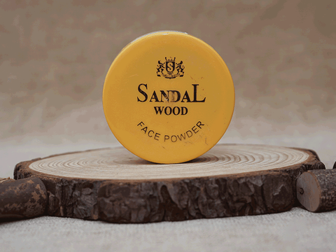 Set Of 2 Small Size Sandalwood Face Powder