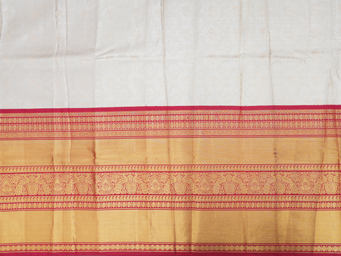 Traditional Border Beige Pavadai Sattai Material