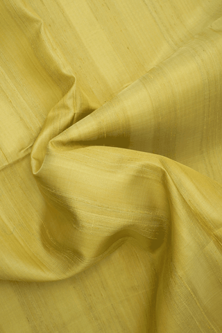 Plain Light Moss Green Raw Silk Saree