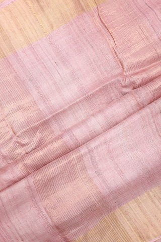 Floral Design Shades Of Pink Tussar Silk Saree