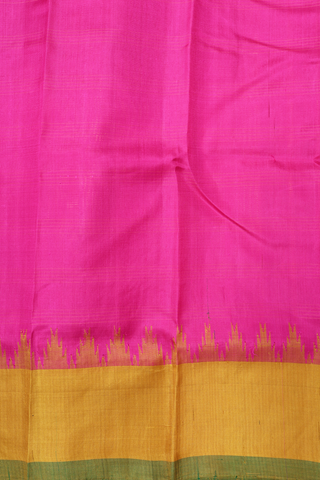 Ganga Jamuna Border Royal Purple Gadwal Silk Cotton Saree