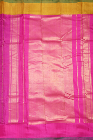 Ganga Jamuna Border Royal Purple Gadwal Silk Cotton Saree