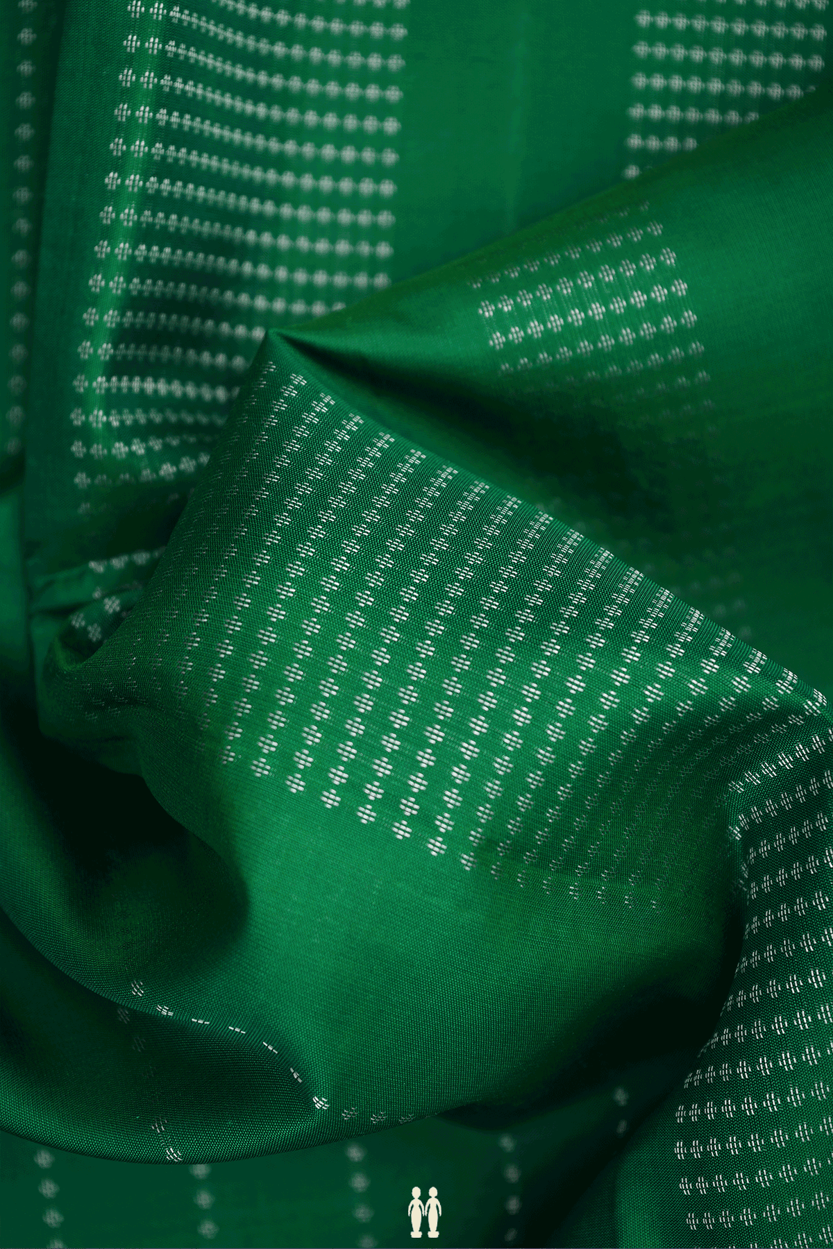 Zari Stripes Design Emerald Green Soft Silk Saree