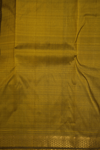 Arai Maadam Zari Border Royal Yellow Kanchipuram Silk Saree