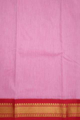 Star And Paisley Zari Buttas Pink Apoorva Cotton Saree