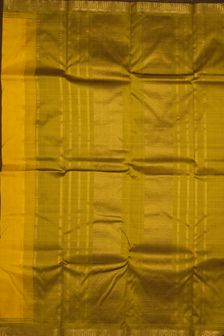 Arai Maadam Zari Border Royal Yellow Kanchipuram Silk Saree