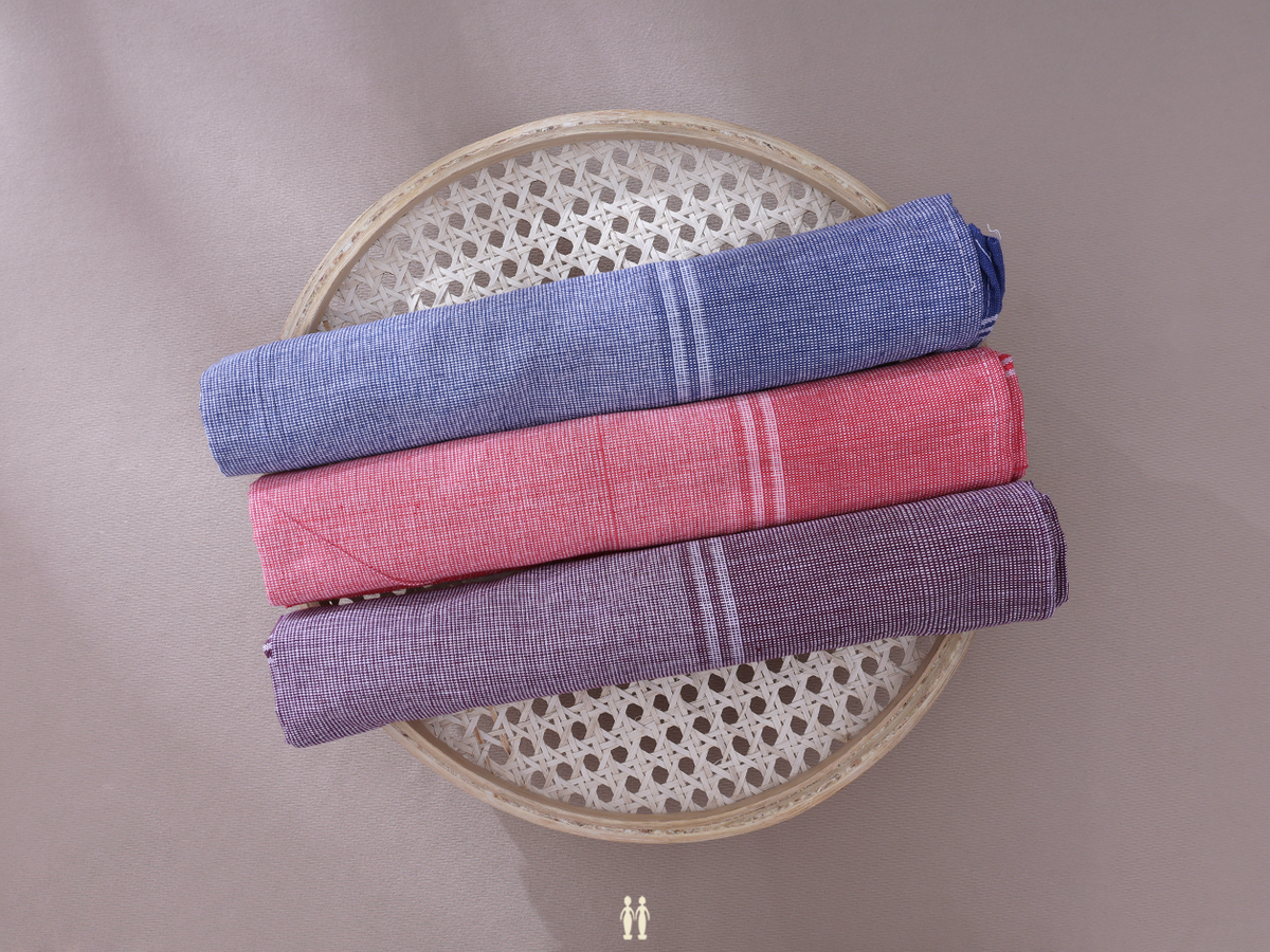 Multicolor Set Of 3 Cotton Towels