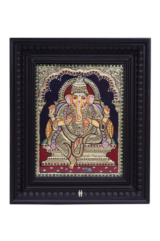 Lord Ganesha Tanjore Painting