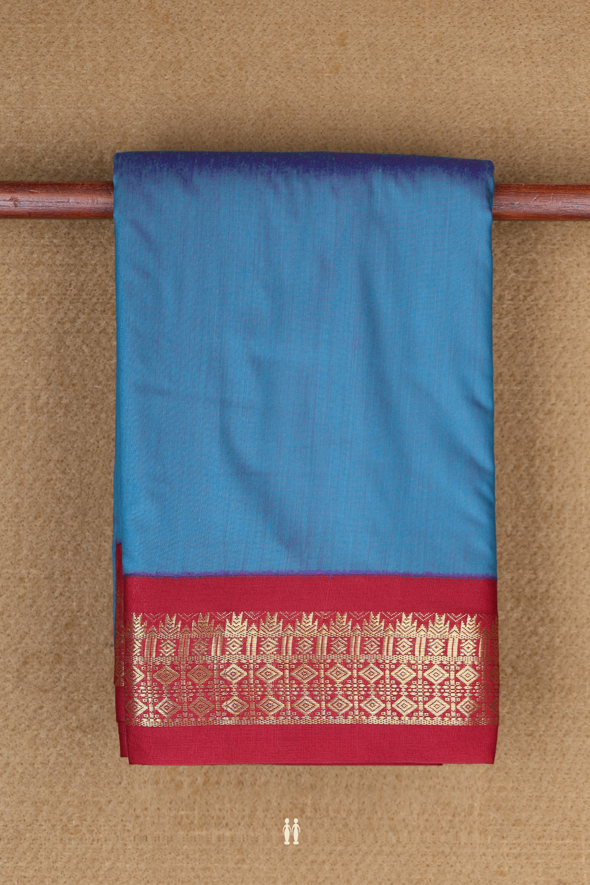 Apoorva Cotton Saree In Dual Tone With Contrast Zari Border