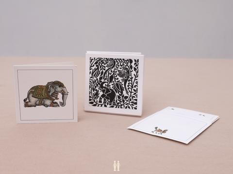 Traditional Printed Design Mini Note Card Set