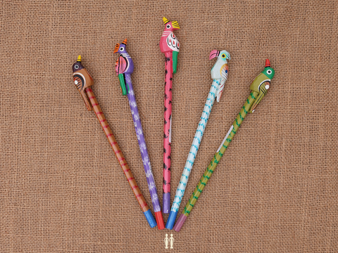 Wooden Pencil Set Of 5 For Kids