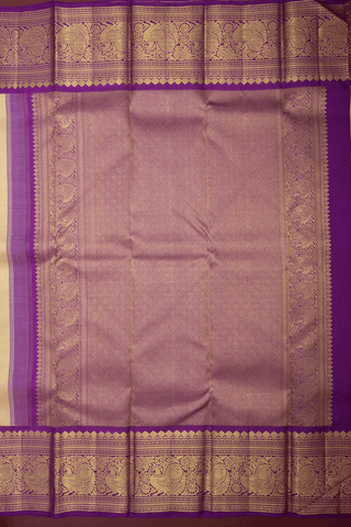 Zari Border In Brocade Light Tan Kanchipuram Silk Saree