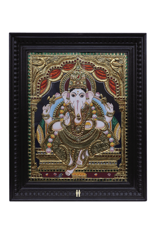 Lord Ganesha Tanjore Painting