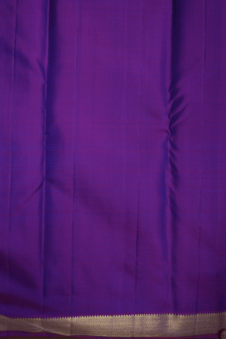 Zari Stripes Design Purple Rose Kanchipuram Silk Saree