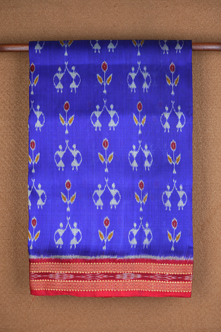 Warli Design Royal Blue Odisha Silk Saree