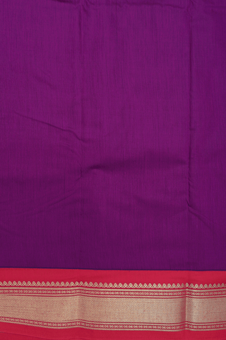 Apoorva Cotton Saree In Purple Rose With Star Zari Buttas