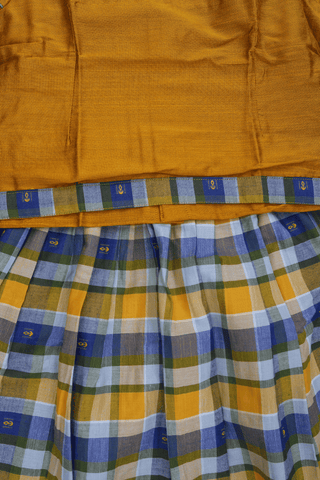 Checks Design Multicolor And Brown Readymade Pavadai Sattai