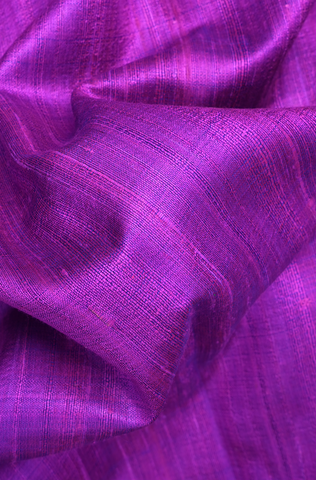 Bavanchi Border Plain Purple Rose Jute Saree