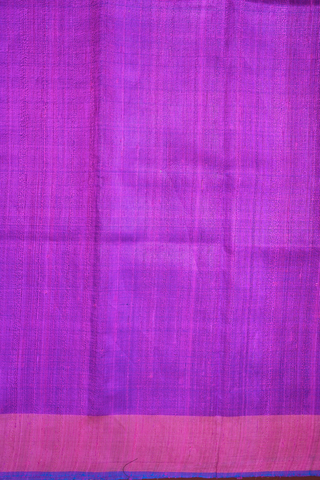 Bavanchi Border Plain Purple Rose Jute Saree